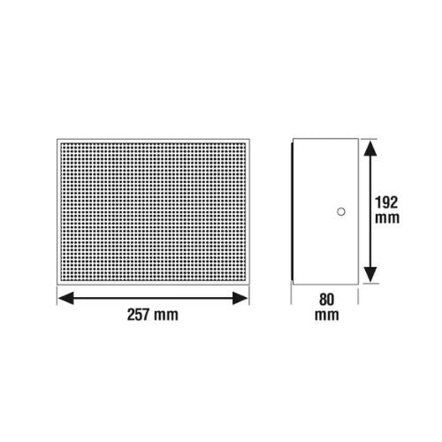 Wall m. LS WA-06-165/T Metal, EN54, 6W RMS, Metal -  Duvar Tipi Hoparlör, EN54
